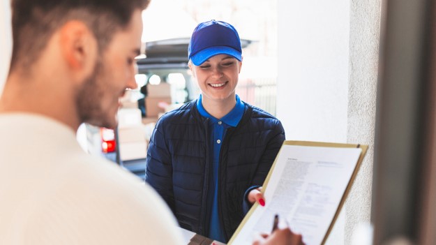 Picture of someone signing a document